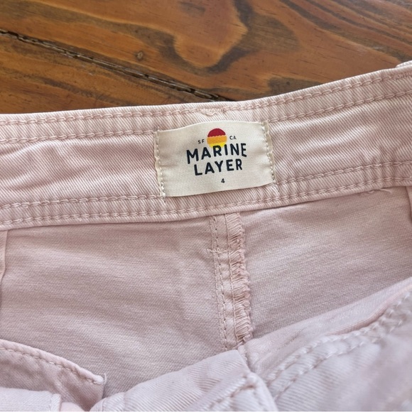 Marine Layer NEW Bridget Slim Wide Leg Crop Peach Whip Cropped size 4 - Picture 7 of 16